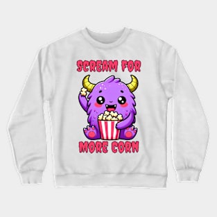 Popcorn Monster Crewneck Sweatshirt